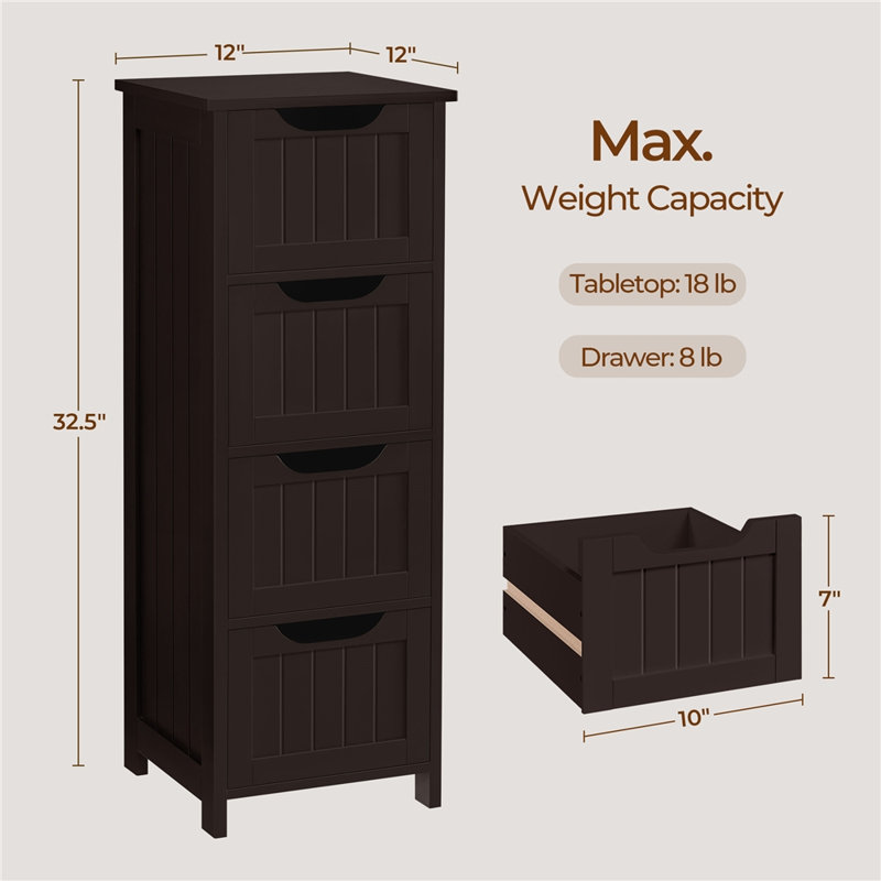 Auryon Bathroom Cabinet, Espresso