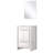 24 In. W X 20 D White Bath Vanity - Cultured Marble Counter & 18 Mirror Ample Storage Space With Cabinets And Drawers Soft Close For A Clean Organized Bathroom