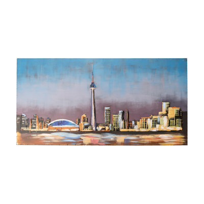 Horizon de Toronto unique-une impression sur métal
