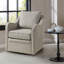Fauteuil pivotant à large siège