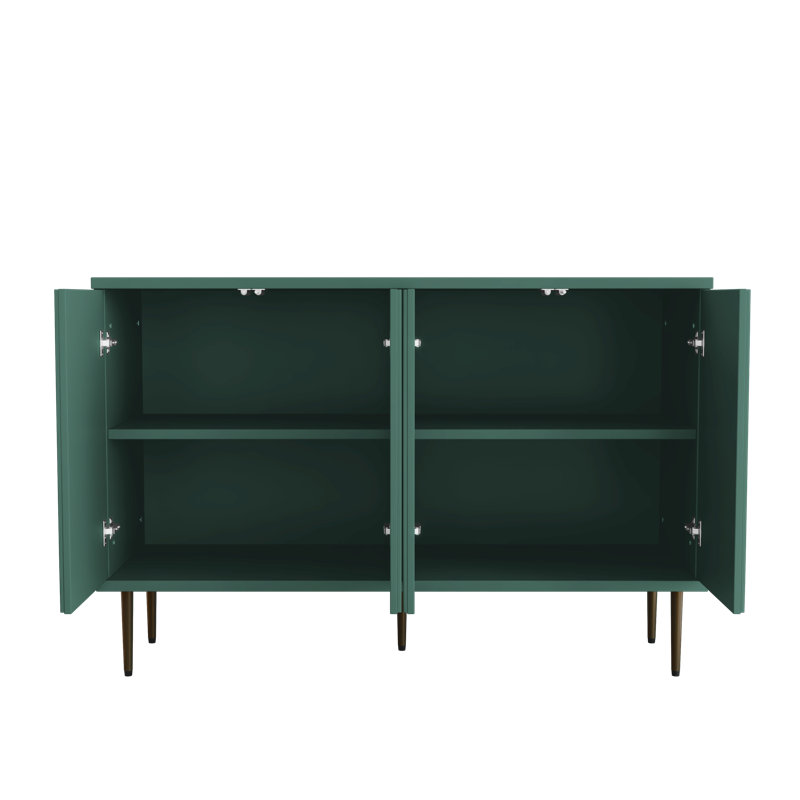 Buffet 48 "avec motif de fleurs 3D, Vert