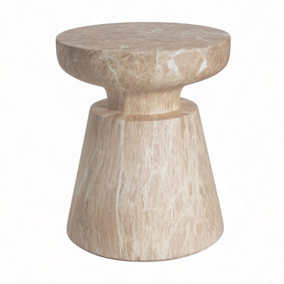 Outdoor Travertine Side Table,Glod