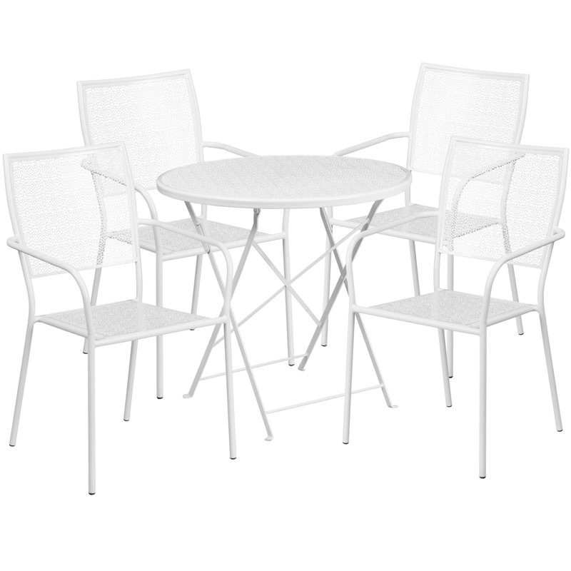 Ensemble repas 5 pièces Speegle, Blanc