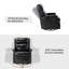 Fauteuil inclinable berçant manuel pivotant de 29,6 po Manning-51414