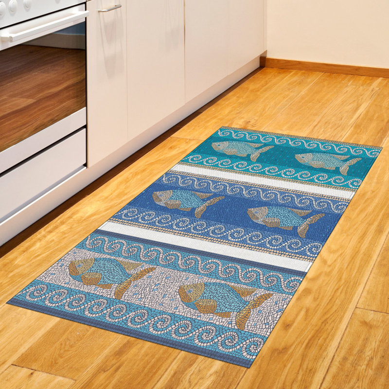 Mosaic High Density Long Fiber Poly Threads Decorative Area Rug Carpet, Rectangle 2'7" x 5'