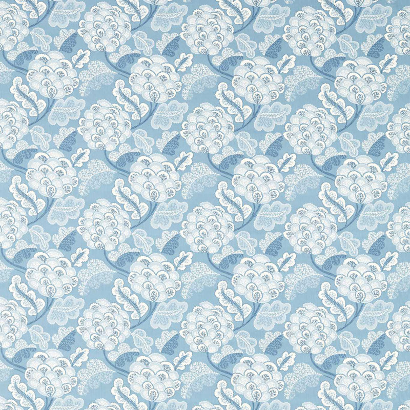 Flourish Fabric, Blue