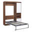 Lit escamotable mural Murphy avec armoire, blanc
