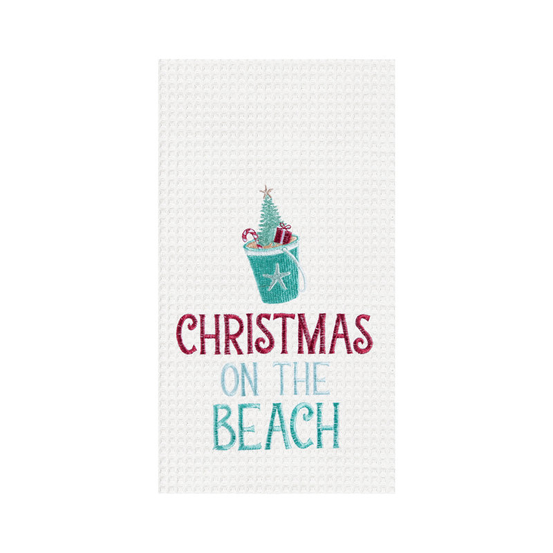 Serviette de Noël sur la plage