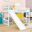 Lit mezzanine simple en bois avec glissade et lattes Greyen par Harriet Bee-1906489377