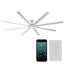Hydra 8 - Blade Outdoor LED Smart Standard Ceiling Fan with Wall Control and Light Kit Included, Works With Alexa and iOS or Android App-32650312-32650310-121976042