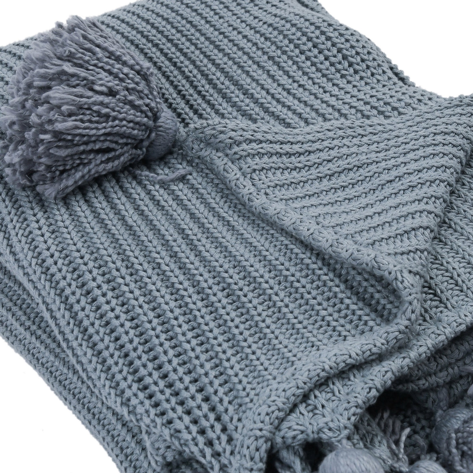 Dorothy Cotton Throw Blanket, Blue