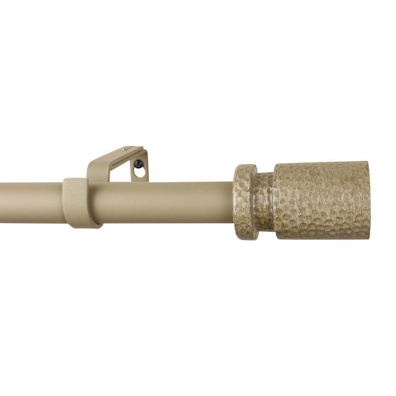 Tringle à rideaux simple réglable 1 po Peterson, l 84 po x p 6,75 po, Cottage