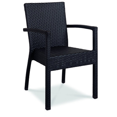 Jacksonport Stacking Patio Dining Armchair with Cushion