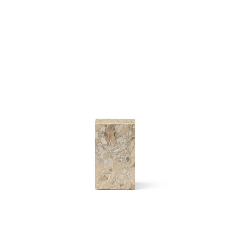 Plinth End Table, 20.1" H x 11.8" W x 11.8" D, Kunis Breccia