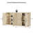 61.7'' W Modern Sideboard Buffet Cabinet with 4 Doors, Adjustable Shelves, Large Storage Cabinet-1241877436