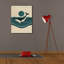 Toile épique «White and Green Minimalist Whale Design» par Momart, 18 po x 26 po-106420156