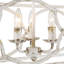 Luminaire suspendu linéaire 6 lumières Pocola