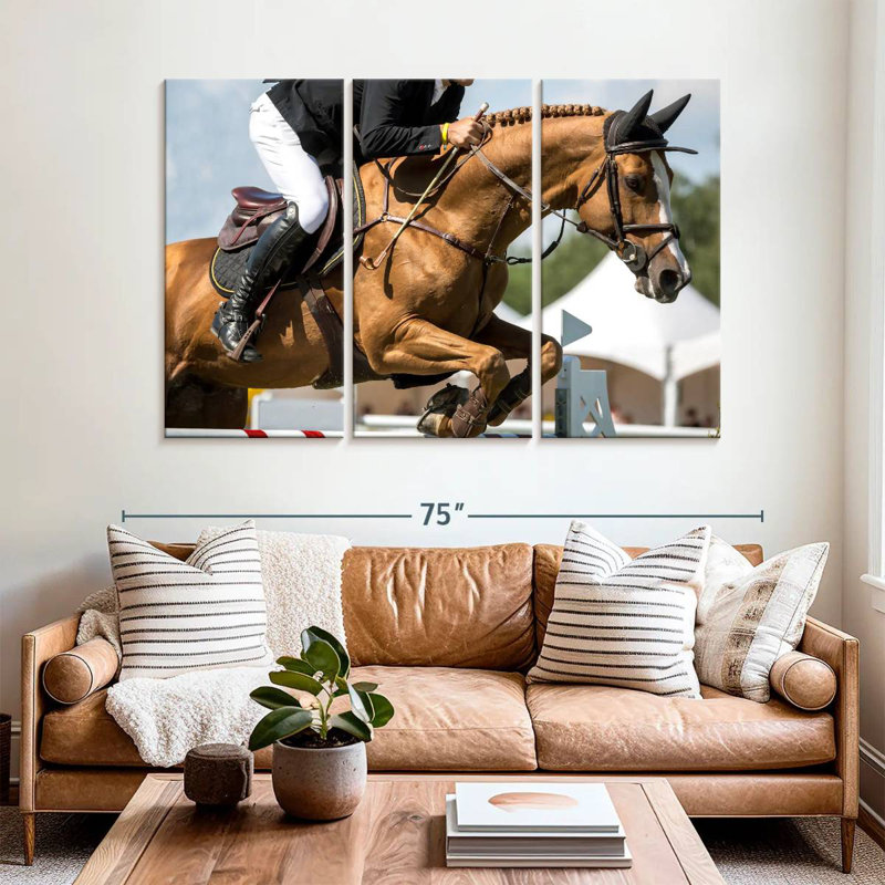 Sireci Equestrian Jumping Show, 42" H x 65" W