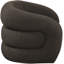 Fauteuil d'appoint pivotant en tissu Roxbury Boucle-88357466