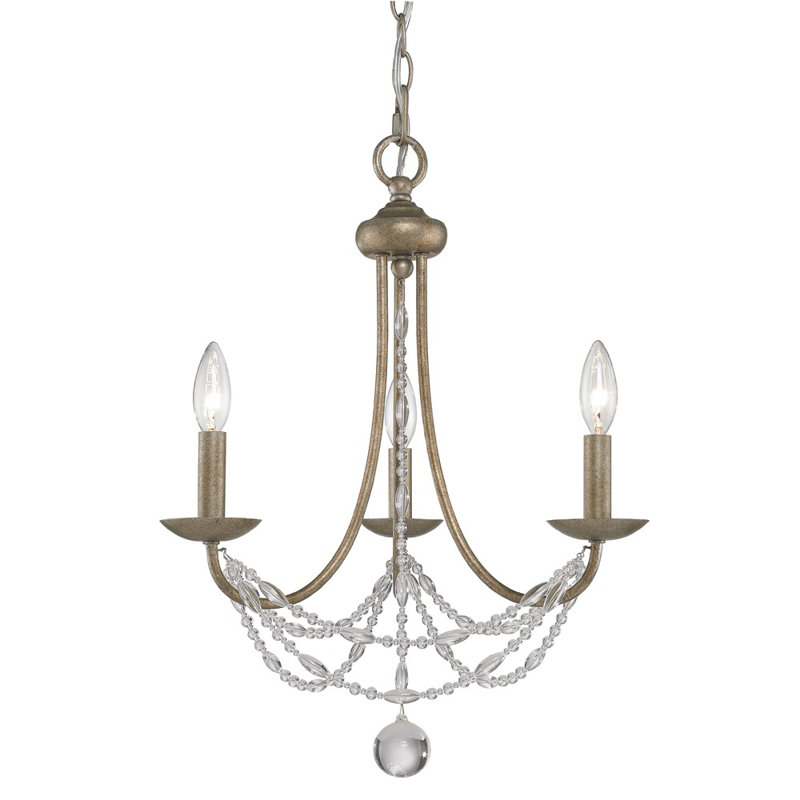 Mbagaya 3 - Light Dimmable Empire Chandelier, Golden Aura