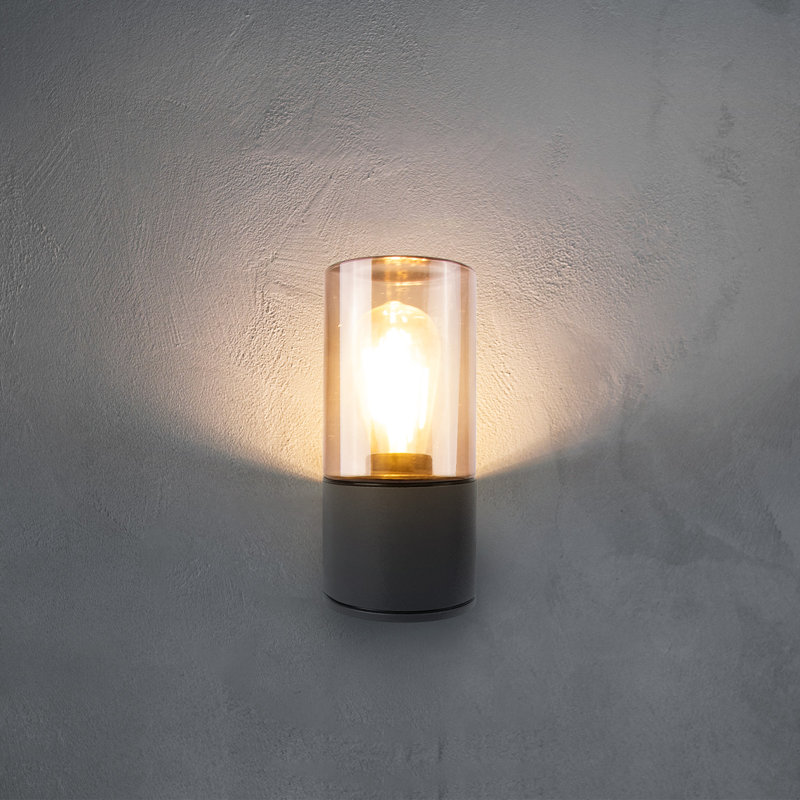 Jentry Anthracite 23cm H Outdoor Flush Mount