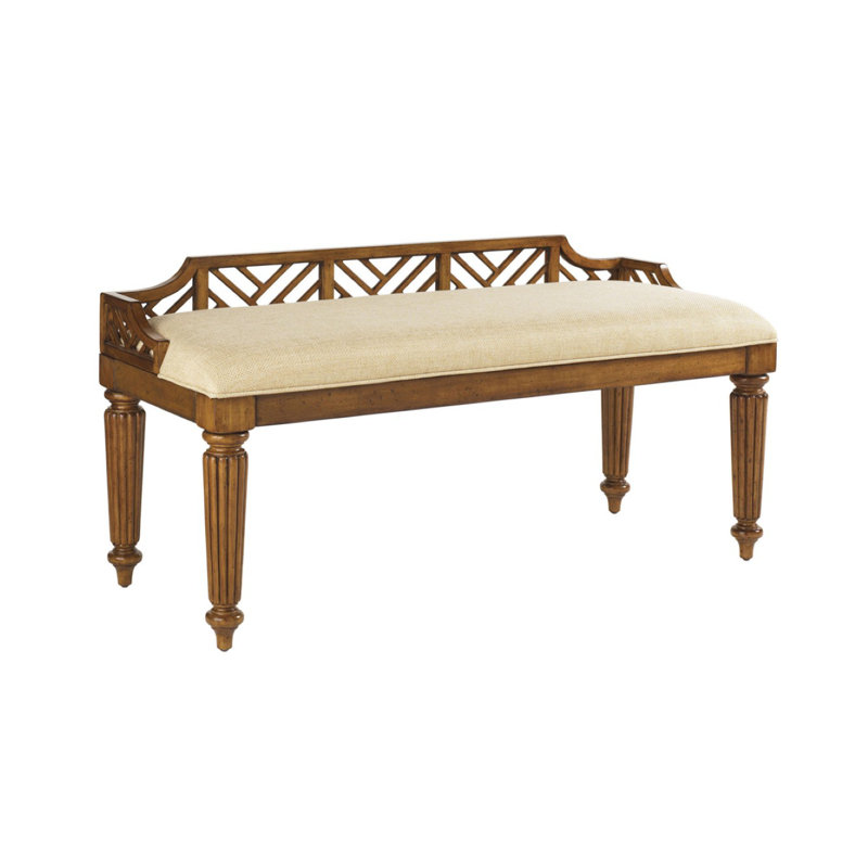 Island Estate Polyester Upholstered Bench