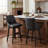 Swivel Upholstered Counter Stool-2038817376