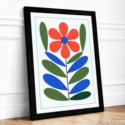 Graphic Daisy Botanical - Framed Print