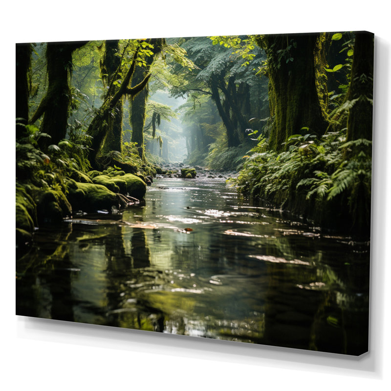 «Kopeck Bwindi Impenetrable Jungle Ouganda II», reproduction sur toile, Toile tendue, H 30 po x l 40 po x P 1,5 po