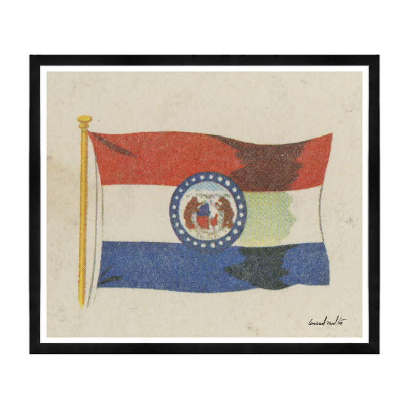 Missouri Print, Black Framed