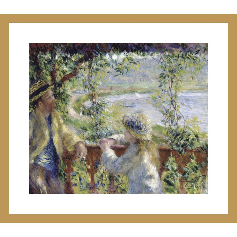 «By the Water» par Pierre-Auguste Renoir, impression giclée encadrée, H 23,5 po x l 26,62 po