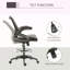 Chaise de dessinateur en filet, chaise de bureau haute avec support lombaire, accoudoirs rabattables, repose-pieds et hauteur de siège réglable