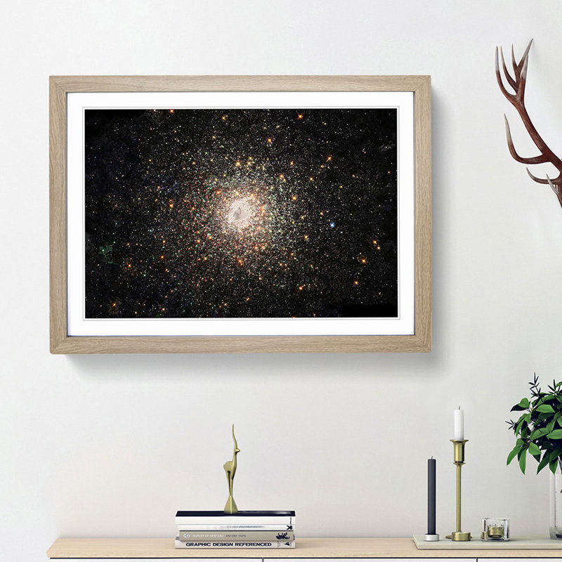 Universe Vol.38 in Abstract - Picture Frame Graphic Art Print, 36cm H x 48cm W x 2cm D, Oak Framed