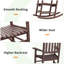 Chaise berçante en bois massif Schereville-814338196