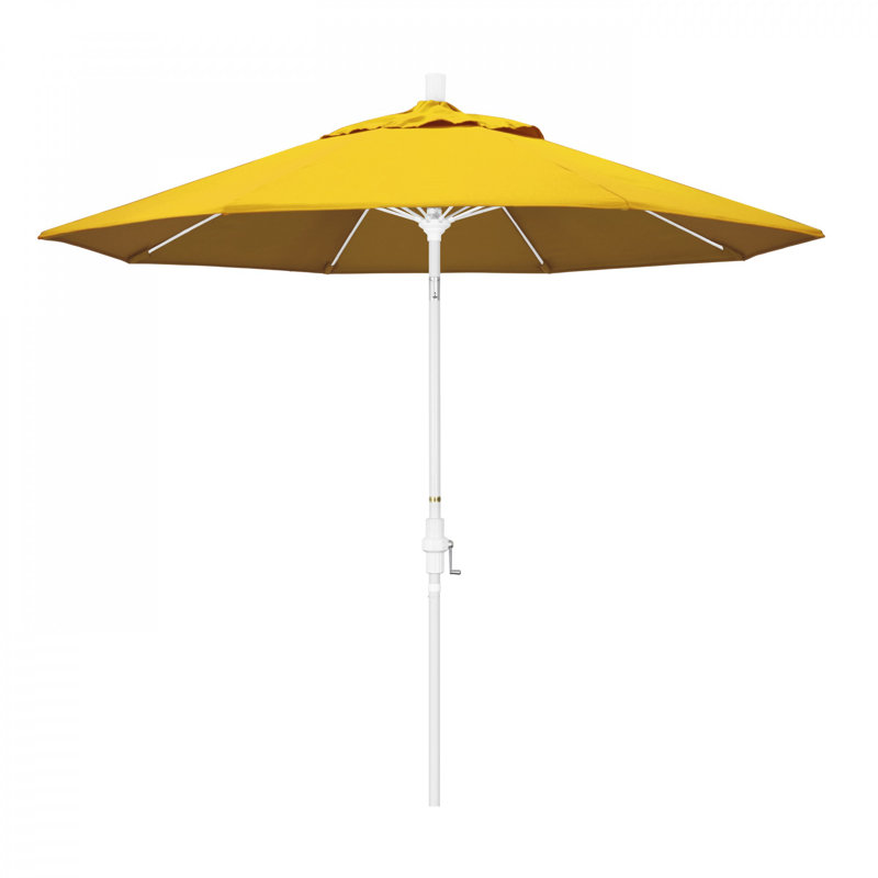 Parasol de marché 9 pi Roverta, Toile Sunbrella® jaune tournesol