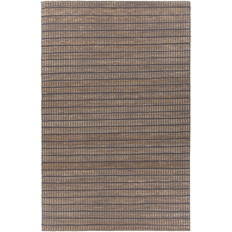 Tapis en jute et en coton tissé à la main Kendall, 7 pi 9 po x 10 pi 6 po