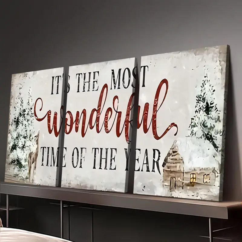 3 Piece Wrapped Canvas Painting