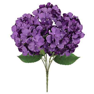 Artificial Hydrangea Flower Stem Bush Bouquet