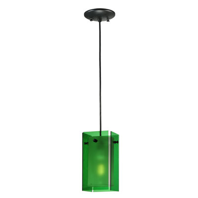 Luminaire suspendu rectangulaire 1 lumière