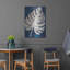  «Monstera bleu marine» par Cindy Jacobs, art mural en métal, 24 po x 36 po