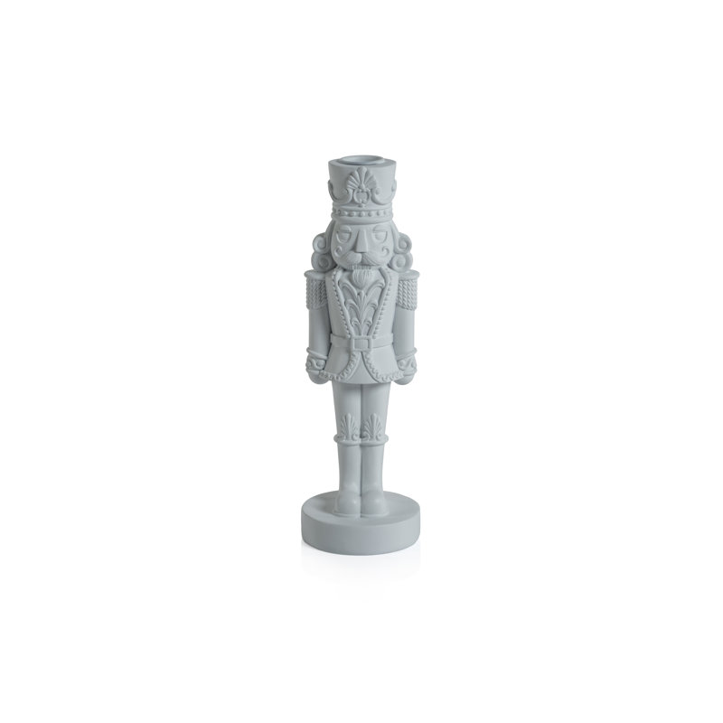 Resin Tabletop Candlestick, 10" H x 3" W x 3" D