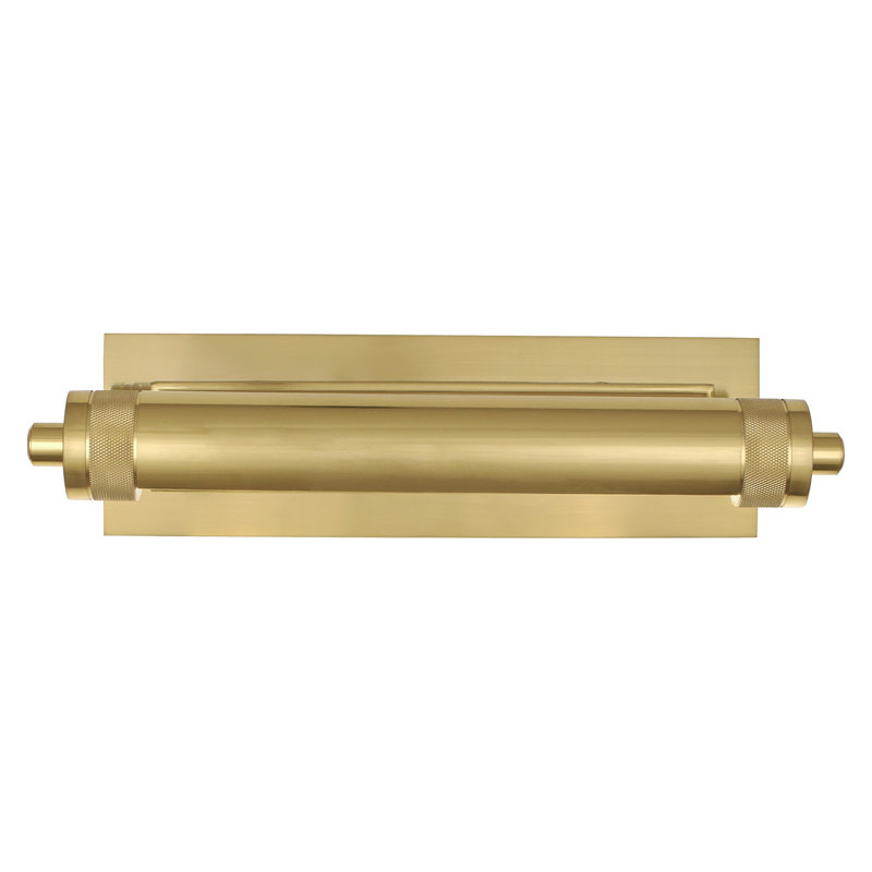 Wyatt 2 - Light LED Armed Sconce, Modern Brass