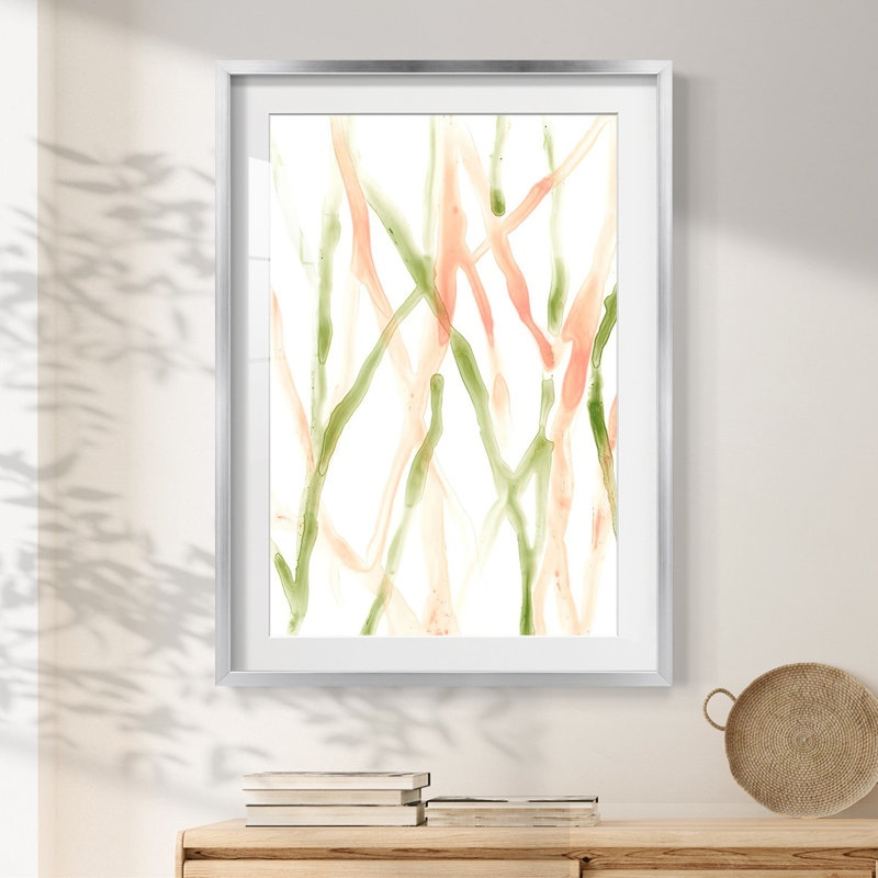Runnel XIII -Framed Print, Silver