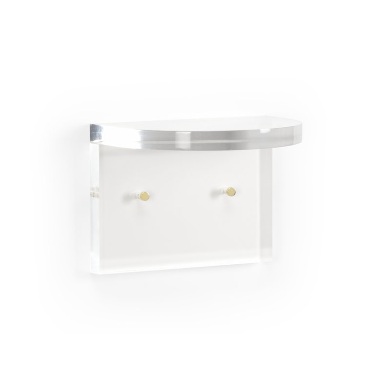 Plastic / Acrylic Bracket Shelf, 7.5" H x 10" W x 7.5" D
