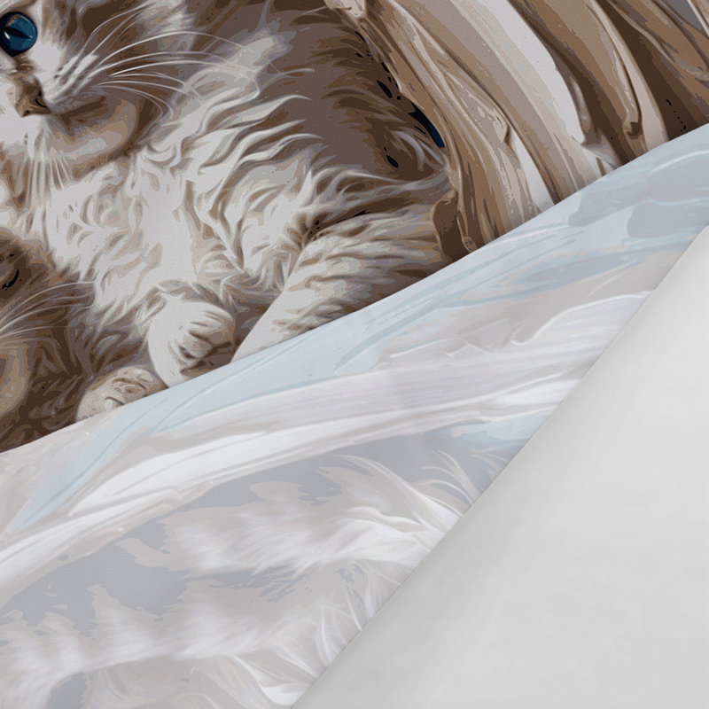 Tapisserie «Cats Ragdoll», 68 po x 80 po