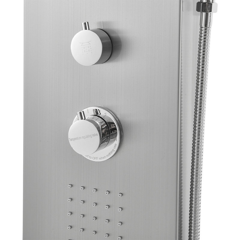 Exposed Thermostatic Shower Tower Panel