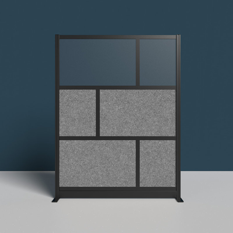 Expanse Modular Wall with Black Frame - 53" x 70" Starter Wall
