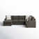Azjah 123" Wide Right Hand Facing Sectional with Chaise