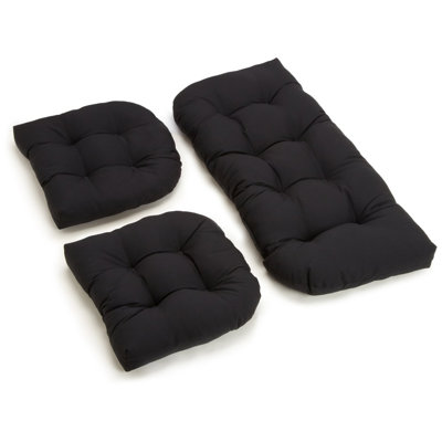 3 Piece Indoor Settee Cushion Set by Charlton Home