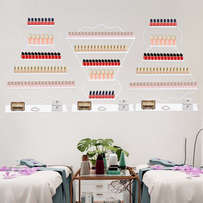 3 pièces Organisateur de maquillage en fer